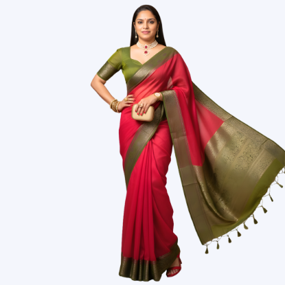 Picture of Jute Silk Saree