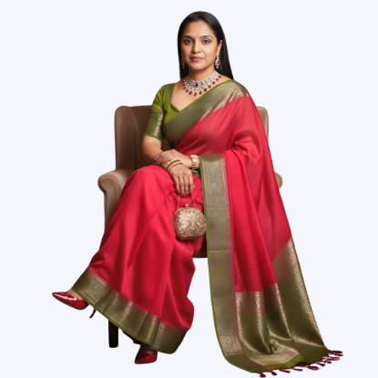 Picture of Jute Silk Saree
