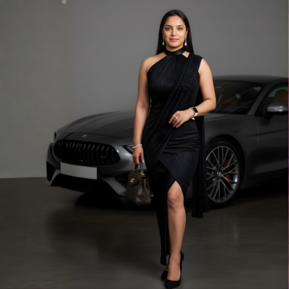 Picture of Melifloz Halter Neck Bodycon Saree