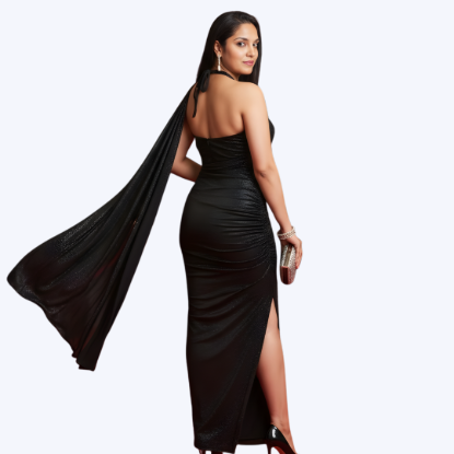 Picture of Melifloz Halter Neck Bodycon Saree